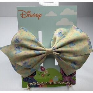 Disney Lilo & Stitch yellow hair bow with an alligator clip  - NEW